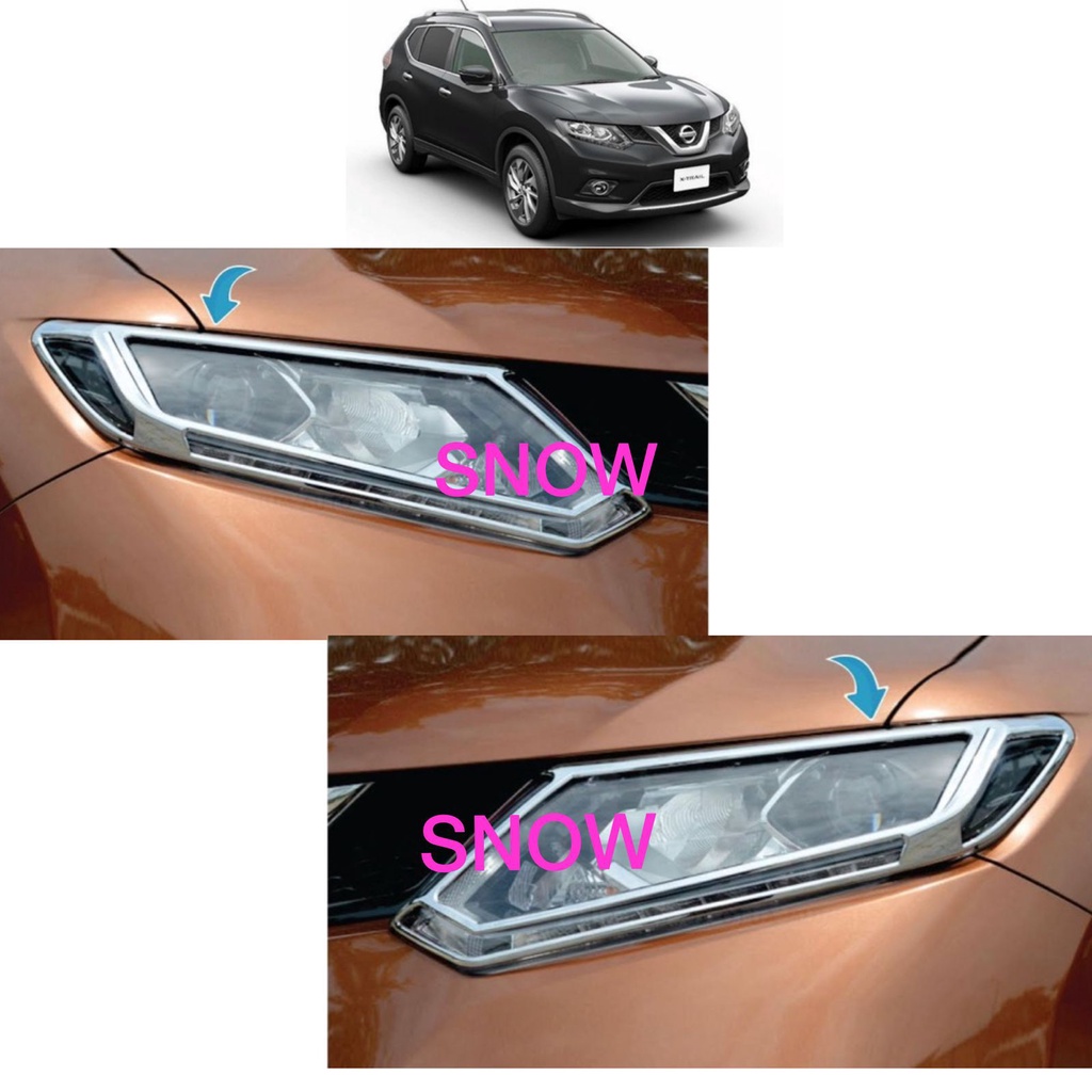 Garnish Lampu Depan All New Xtrail Chrome