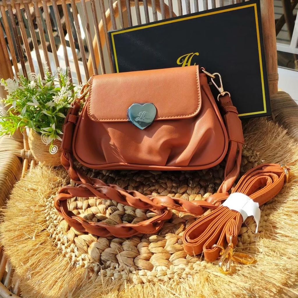 Jims Honey Fleur Bag Tas Selempang Wanita Korea Fashion Import Sling Bag Jimshoney Free Box