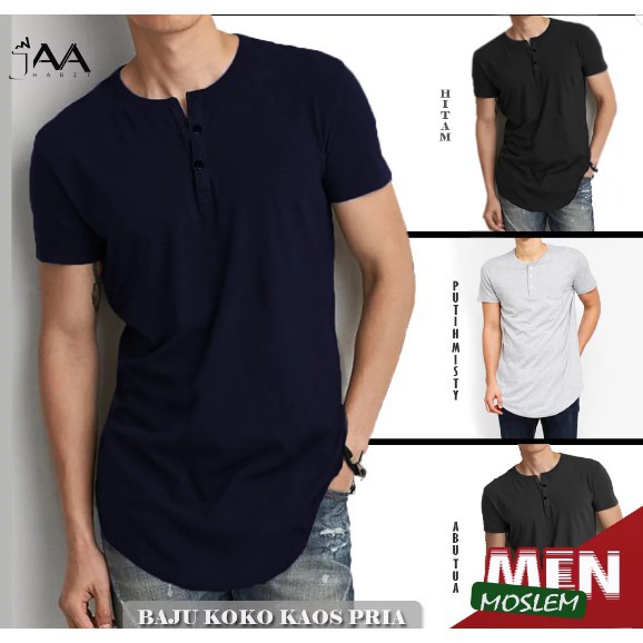 [BISA COD] GAMIS KURTA ZIPPER LENGAN PENDEK FOUR ONE BAJU KOKO PRIA JUBAH INDIA QURTA PAKISTAN