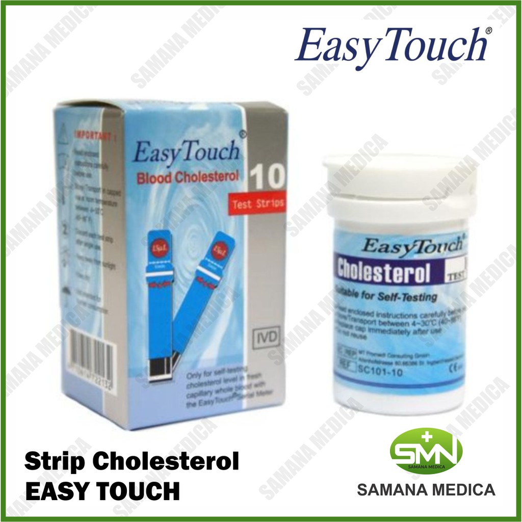 Easytouch Cholestrol Test Strip Kolestrol Refill Isi 10 Easy Touch