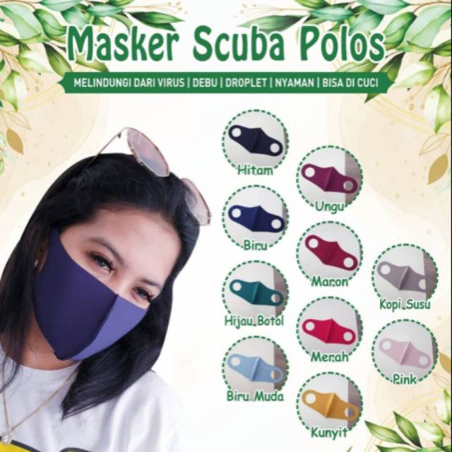  MASKER  SCUBA  DEWASA  POLOS DAN ANAK MOTIF  NON MEDIS 