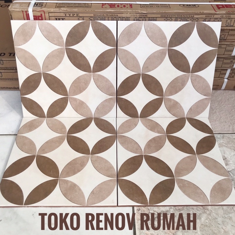 Jual keramik lantai kamar mandi cream (kasar) 25x25 / keramik 25x25