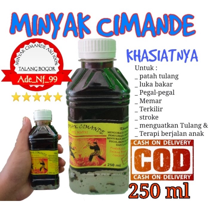 minyak urut cimande asli talang bogor 250 ml (Minyak cimande) - 250 ml
