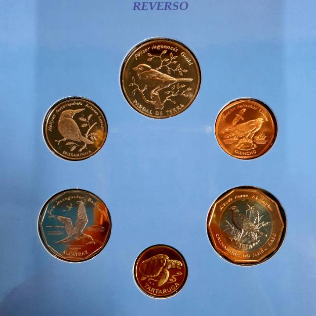 SET KOIN CABO VERDE SERI BURUNG 1994 DALAM FOLDER  KOIN ASING