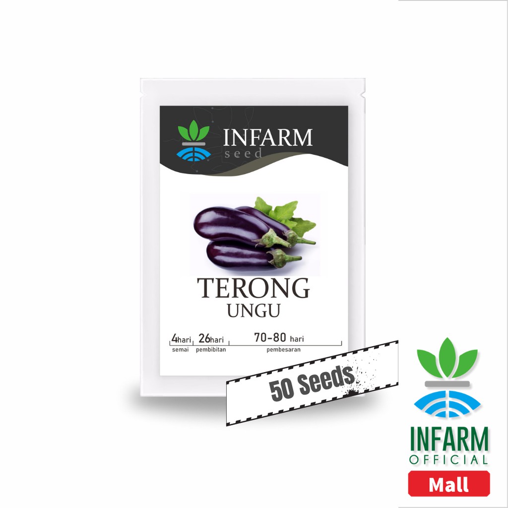 INFARM - Benih Bibit Biji Super Terong Ungu / Terung | Shopee Indonesia