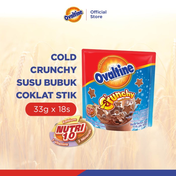 

Ee510 Ovaltine Cold Crunchy Susu Bubuk Coklat Stik 32Gx18S 6Ggddv