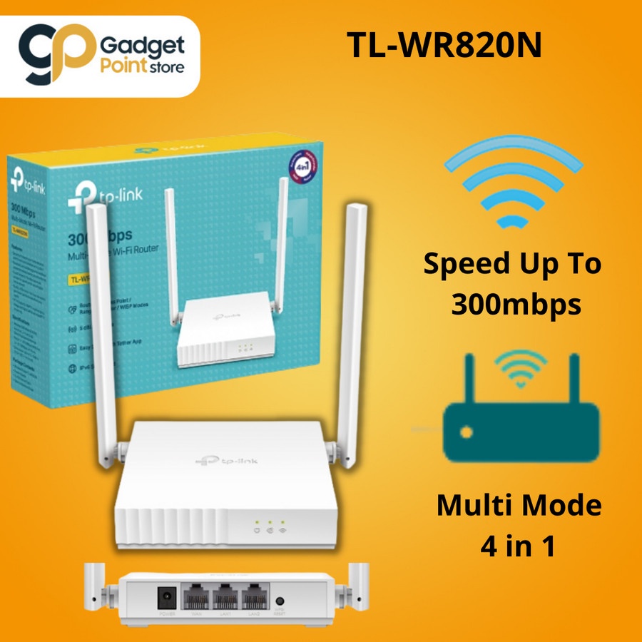 TP LINK WR820N 300MBPS Wireless Router - Garansi 1 Tahun