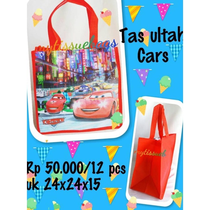 

Sale!!! Tas Souvenir Ulang Tahun Cars/Ultah Goodiebag Cars - Paling Dicari