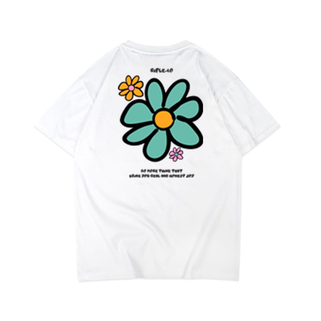 Rifle.co T-shirt White Flowers