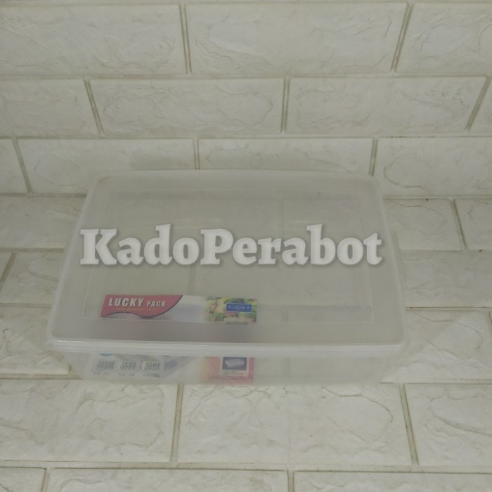 lucky pack 2482 3500ml - kotak bening - kotak donat kecil- kotak makan