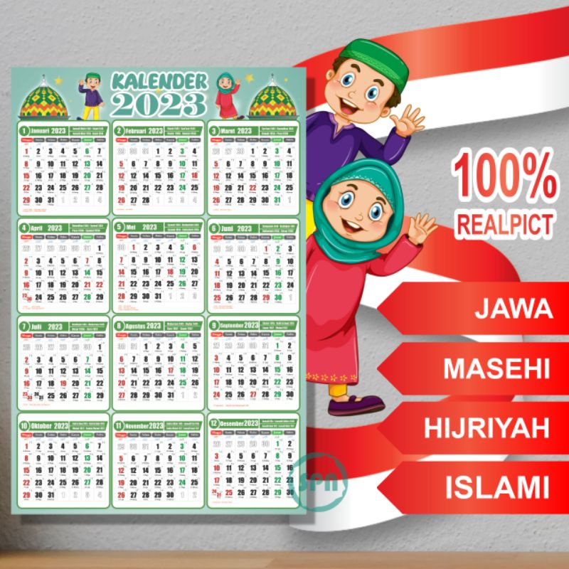 

SPN Center - Kalender 2023 Colorfull Murah Non Custom