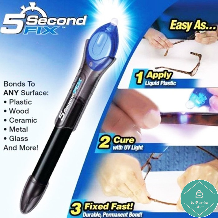 

Super Glue Lem Ajaib 5 Second Fix Repair Lem Perekat Sinar UV