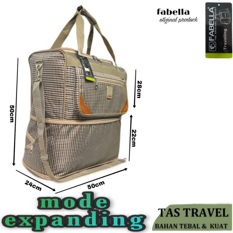 TAS TRAVEL TAS TINGKAT FABELLA TAS PAKAIAN BESAR TAS  MUDIK