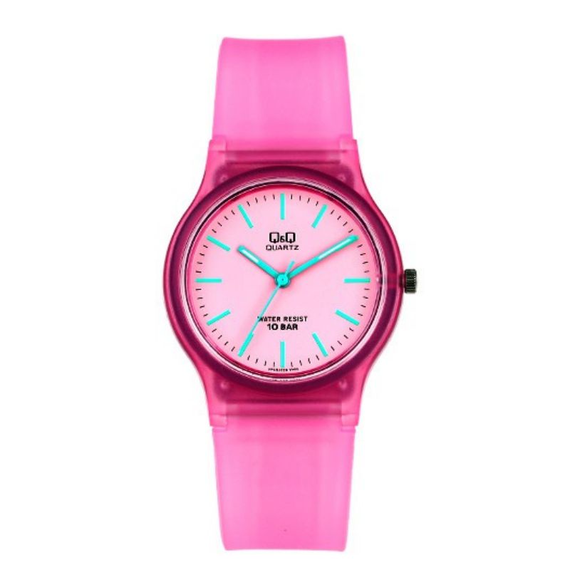 Jam Tangan Wanita Q&amp;Q QnQ QQ Q&amp;Q VP46 VP46J Original - Strap karet JELLY COLOUR