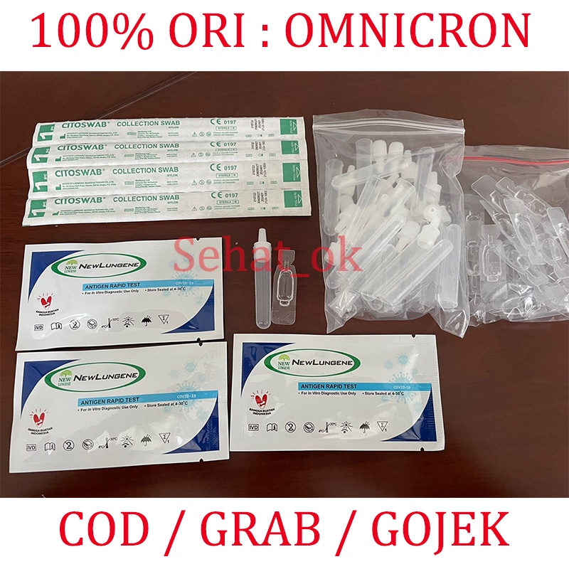 Antigen Swab Alat Rapid Test 100% ORI ECER 1 set
