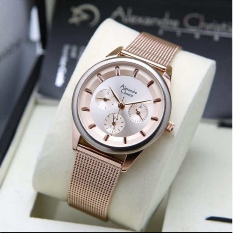 ALEXANDRE CHRISTIE AC 2936 ROSEGOLD GARANSI RESMI