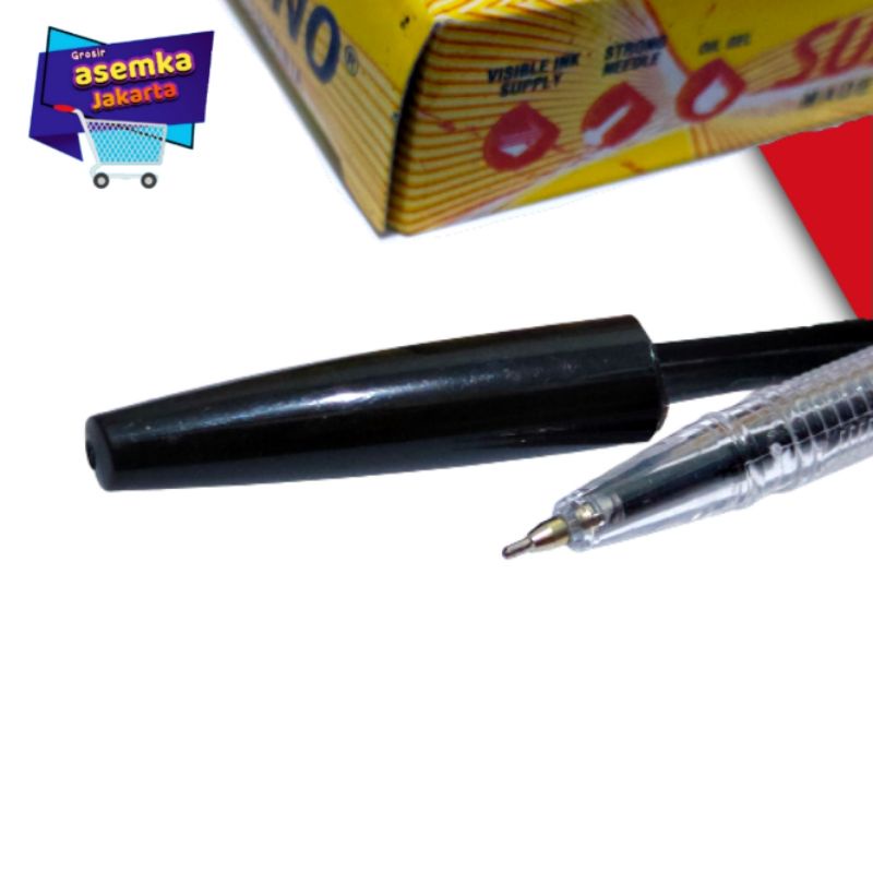 Ballpoint Pen Bolpen Pulpen SunReno Crystal Grosir (12pcs)