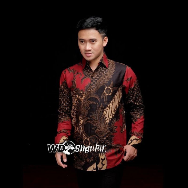 KEMEJA BATIK PRIA // MAHESA LENGAN PANJANG // SIZE M L XL XXL BSWART Batik HRB026 Mahesa // cod