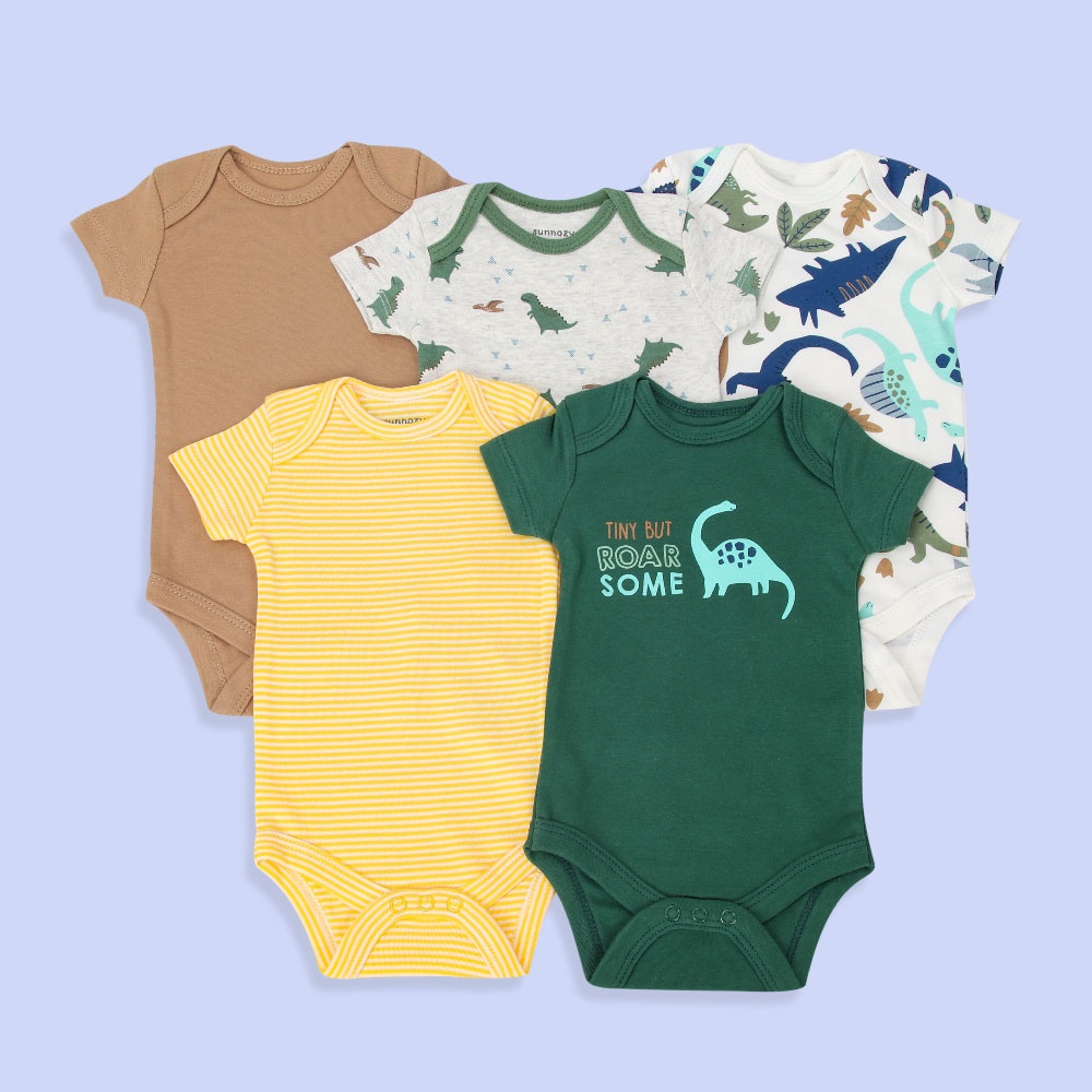 Jumper Pendek 5 in 1 Bayi Newborn Perempuan Laki Laki / Jamsuit Romper Baju Bayi Baru Lahir Impor