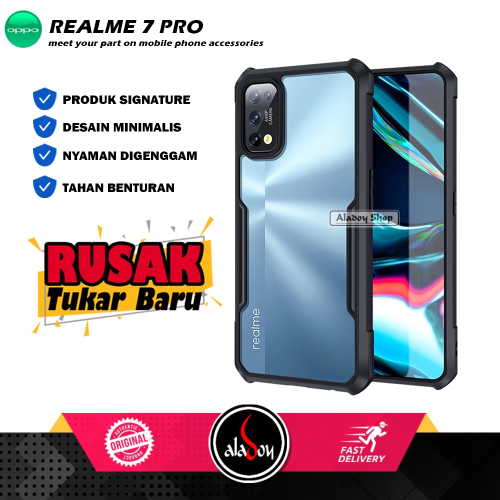 Case Realme 7 Pro Armor Fusion Shockproof Transparent Premium Casing