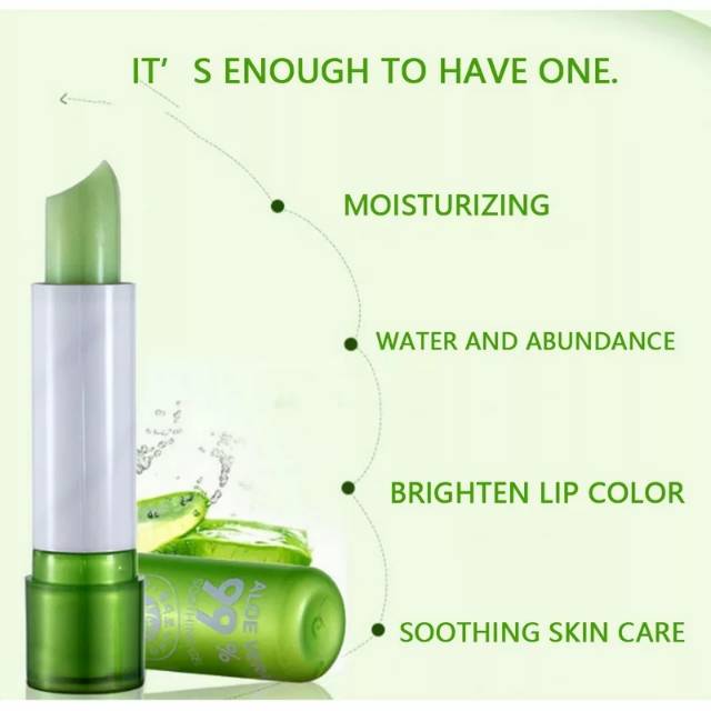 (BISA COD) LIPSTIK ALOE VERA / LIPBALM ALOE VERA / LIPSTICK [[PADAT]]