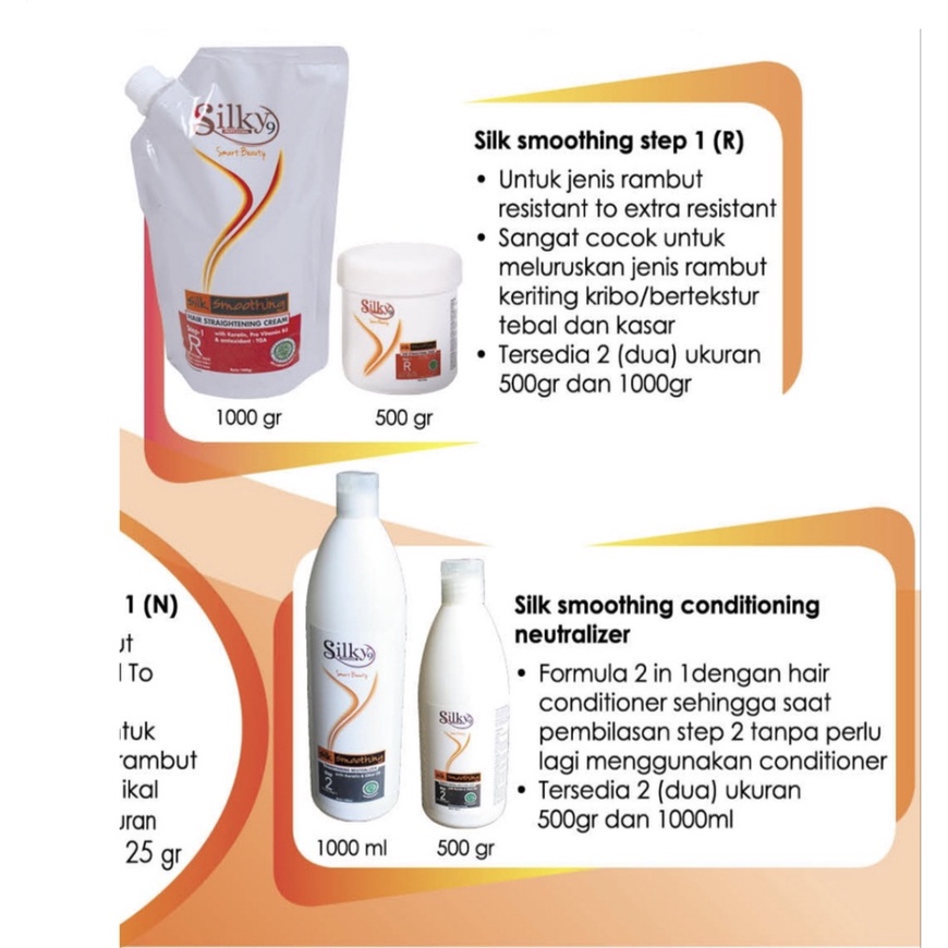 SILKY9 PRO Silk Smoothing Keratin/SMOOTHING SUTRA NETRAL / RESISTANT 1000GR (PAKET COUPLE) LEBIH HEMAT