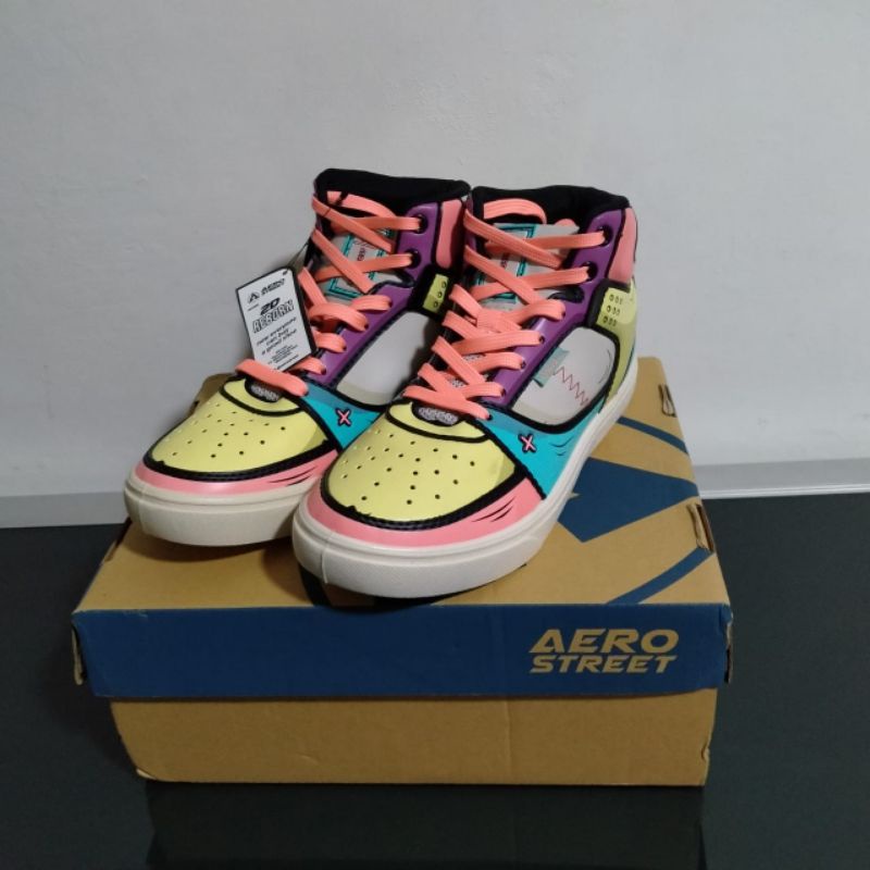aerostreet 2d reborn pink kuning size 38 - 39 sneaker sepatu wanita