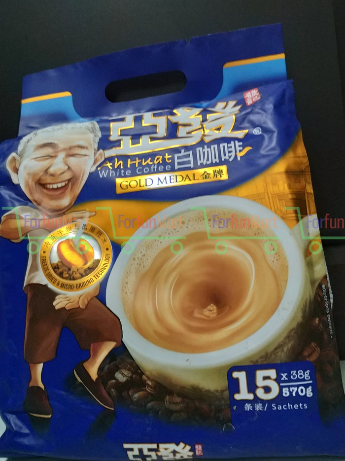 

Kopi Ahuat Gold White Coffee Ah Huat 570 gram
