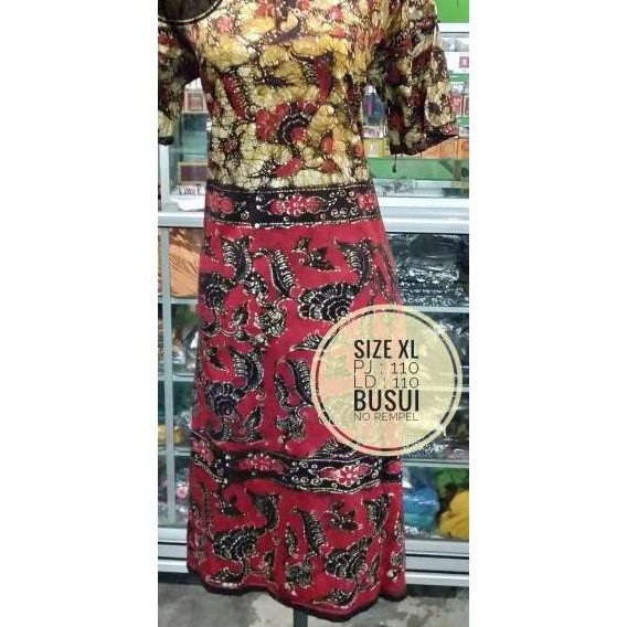 SBF DASTER BATIK TULIS KHAS TUBAN LENGAN PENDEK BUSUI NON REMPEL size XL 