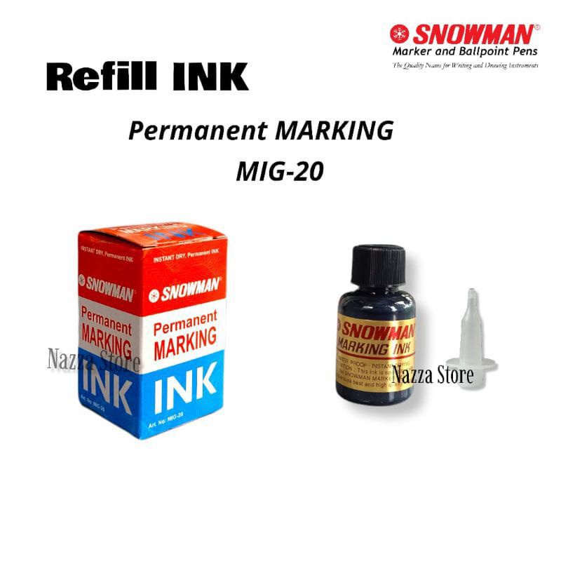 

SNOWMAN Refill Tinta isi ulang spidol permanen 1 pcs