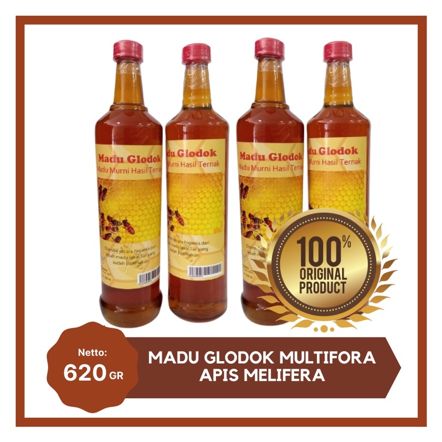 

MADU MURNI GLODOK MULTIFLORA MADU ASLI HASIL TERNAK 620 ML