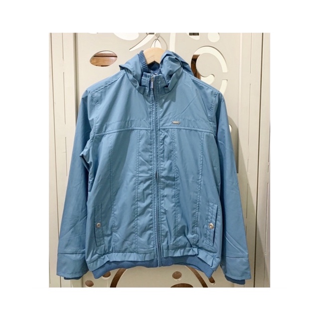 Jaket Biker Waterproof Parasut Wanita C2 Boston Blue Original 1000%