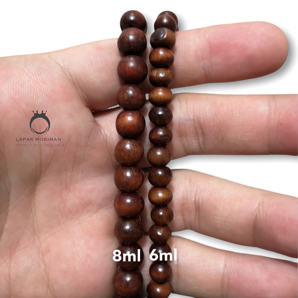 [Bayar di Tempat] Tasbih 99 Butir Kayu Stigi Asli Garansi Tasbih Muslim