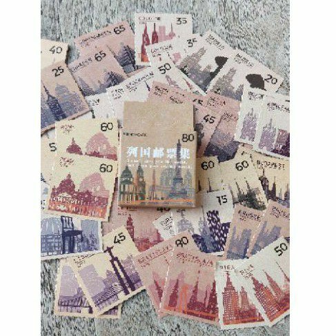 

Travel Vintage Mini Sticker Box 46pcs