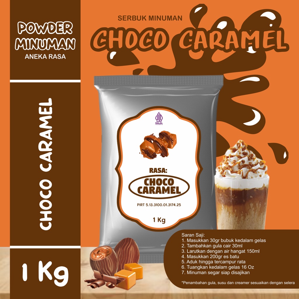 

Bubuk Serbuk Minuman 1kg Rasa Coklat Karamel Bubuk Minuman Kekinian Standar Instan Drink Choco Caramel Powder Boba Drink