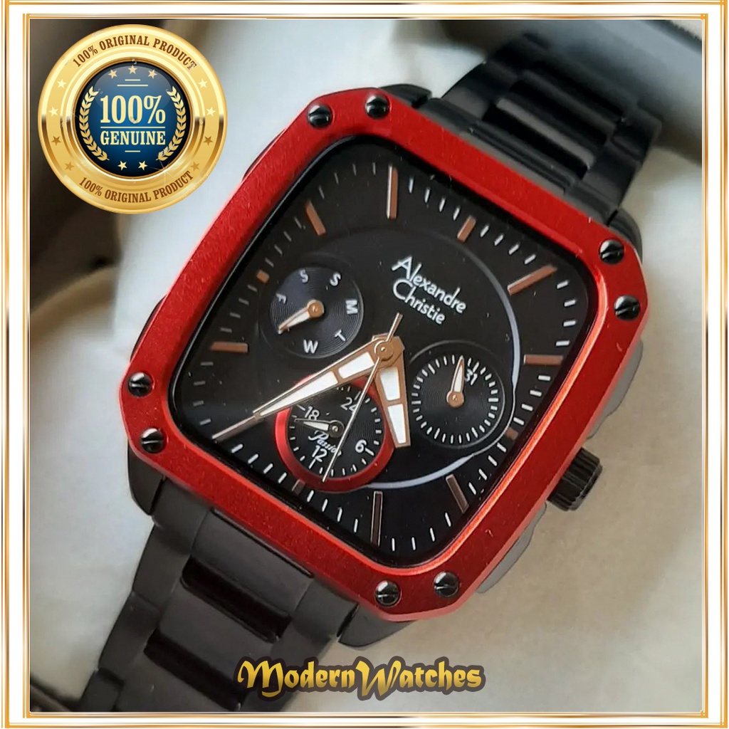 Jam Tangan Wanita Terbaru Alexandre Christie Ori AC 2996 Silver Rosegold Stainless Steel Original Te