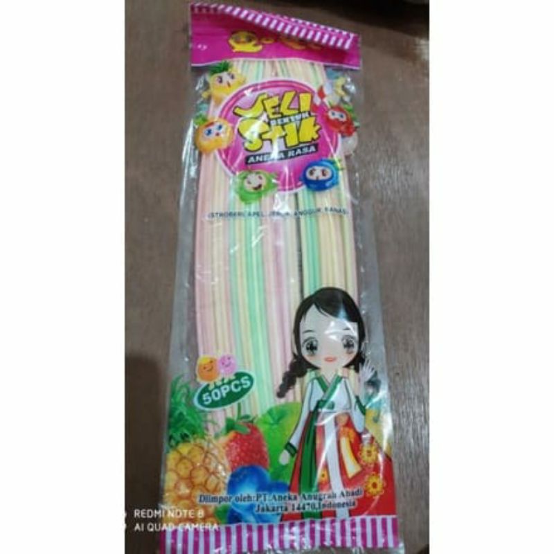 

jeli bentuk stik aneka rasa jely jelly yogurt panjang stik stick isi 50pcs