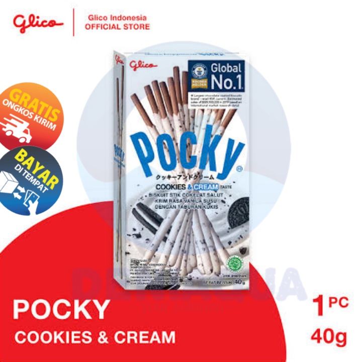 Pocky 47G  chocolate double choco matcha strawberry cookies &amp; cream warermelon banana coconut coklat stroberi pocky besar G cookies and cream pocky love poky poki pokki pocy coklat