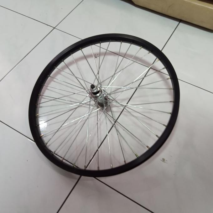 Roda Sepeda 26 Depan, Pelek + Jari + Nap , Velg + Spak + Nap + Stel
