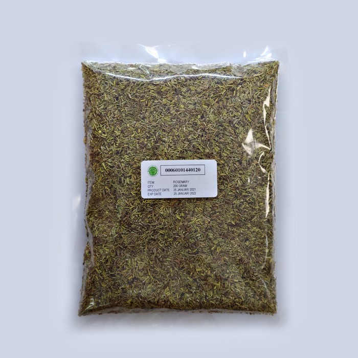 

ROSEMARY FLAKE KEMASAN 200 GRAM KUALITAS PREMIUM 100% ASLI