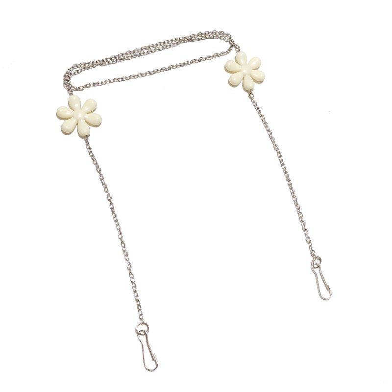 Kalung Gantungan Masker Strap Mask Hanging Liontin Bunga Pastel Flower Charm Rantai Chain