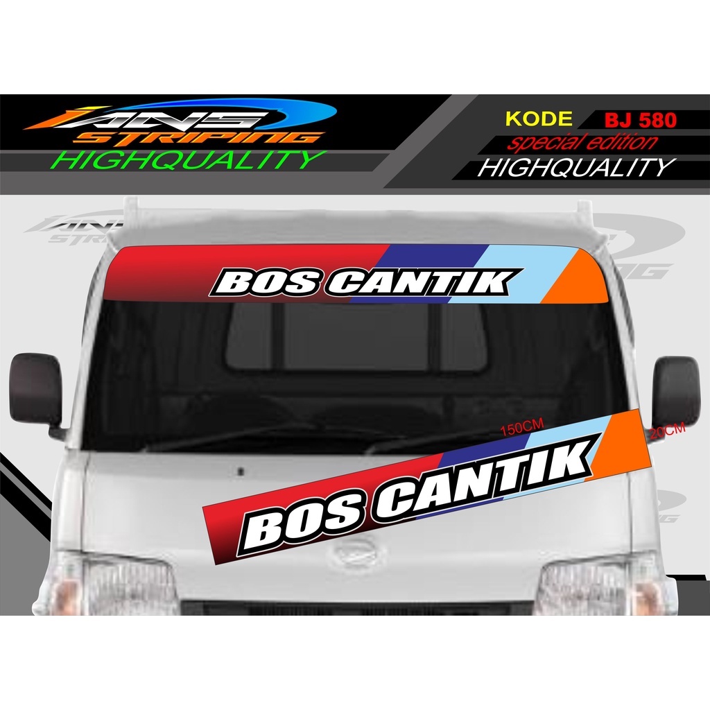 STIKER KACA DEPAN MOBIL L300 / GRANDMAX / PICK UP / CARRY / STIKER KACA DEPAN MOBIL PICK UP / DECAL STIKER PICK UP