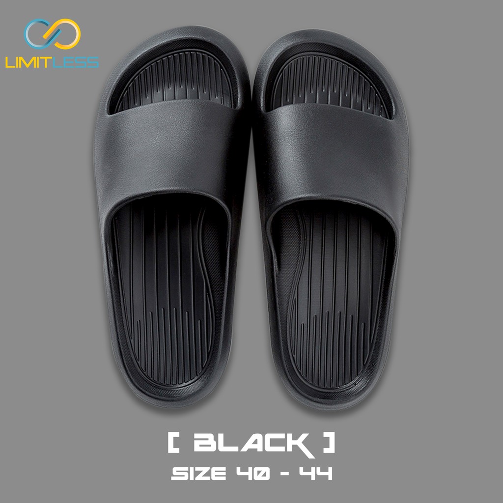 Zerolimit - Sandal Slipper Pria Casual Sandal Slip On Cowok Kekinian Sandal Selop Polos Pria Eva Anti Licin