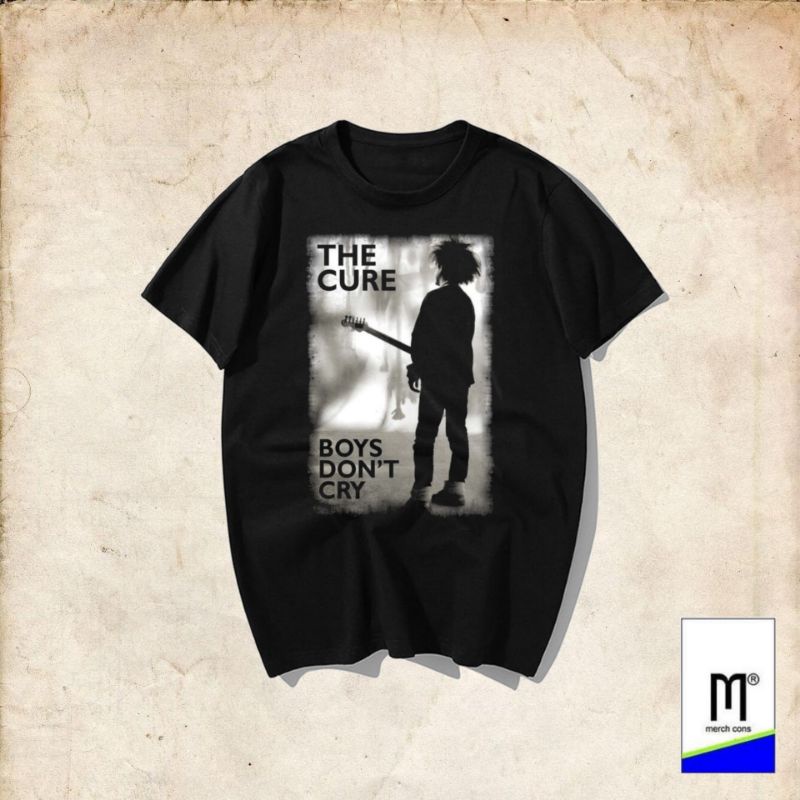 T-Shirt The Cure Boys Dont Cry (Oversized) Kaos Band The Cure / Kaos Musik The Cure