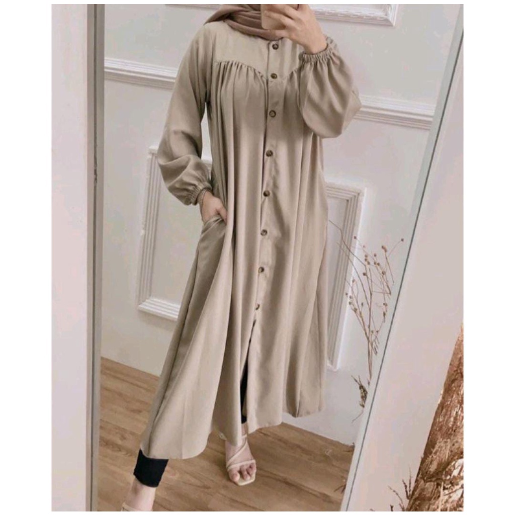 MOZYA LONG TUNIK FULL KANCING