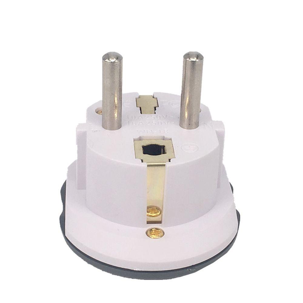 AUGUSTINA Adaptor Colokan Listrik EU Plug Converter Kualitas Tinggi Colokan Eropa 16A 250V AU UK CN US To EU Eropa Plug Colokan Listrik AU UK CN US To EU Plug