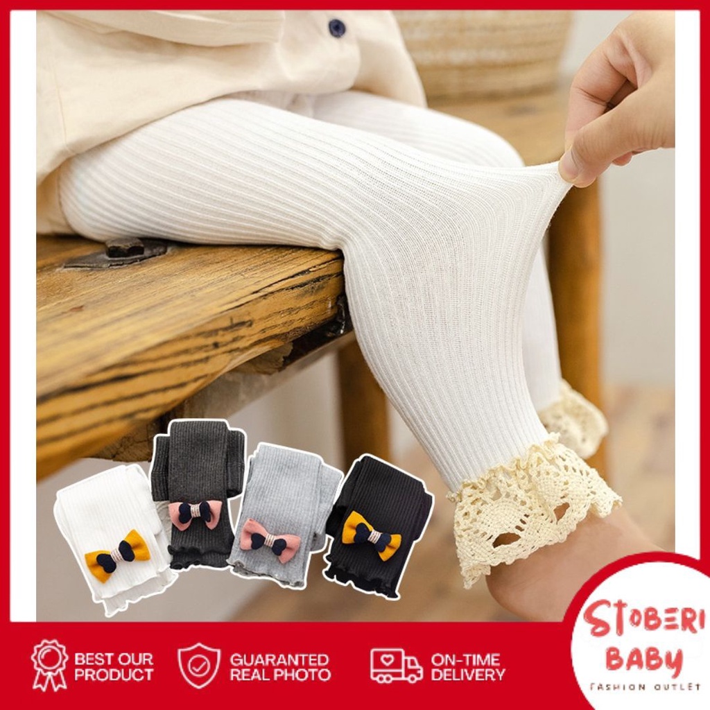 PUNCAK 3.3 stoberi baby -Legging Ashley Bayi Perempuan / Legging Anak / Kaos Kaki Panjang Bayi 305