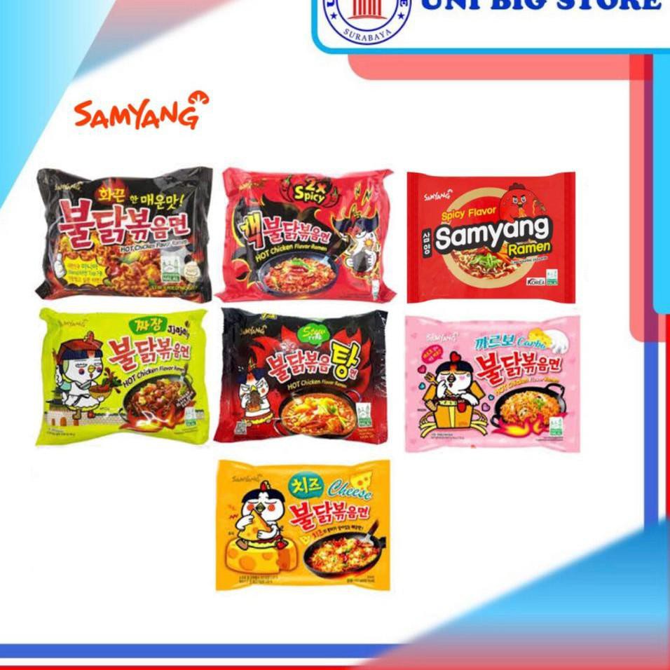 HARGA GROSIR >> SAMYANG Green Hot Chicken Carbonara Cheese Original Ramen Stew Extreme Korea Aneka R