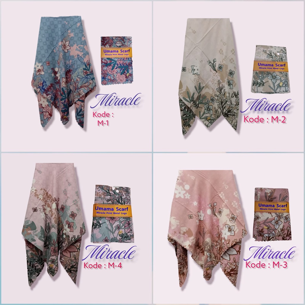 Hijab Voal Miracle Metal Print Laser Cut 110*110 [Paket Promo 3pcs 72rb]