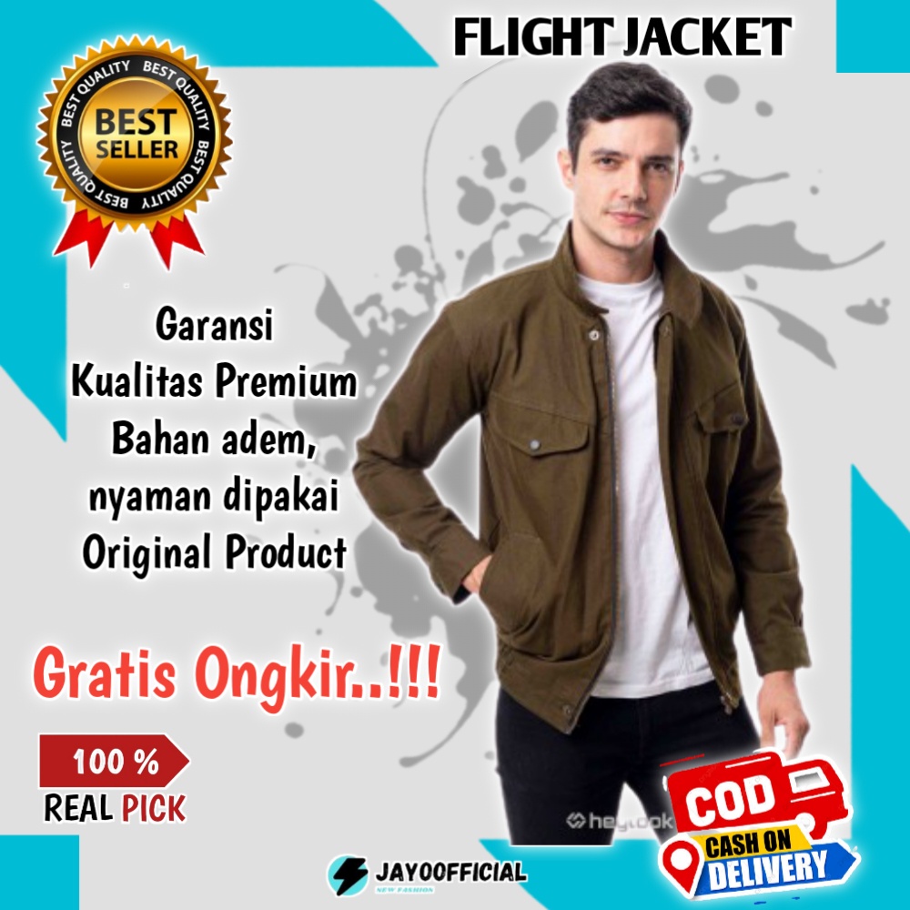 Bomber Jacket Jaket Pria Original Canvas Bahan Kanvas Import Boomber Parka Army Cowok C2 Pria